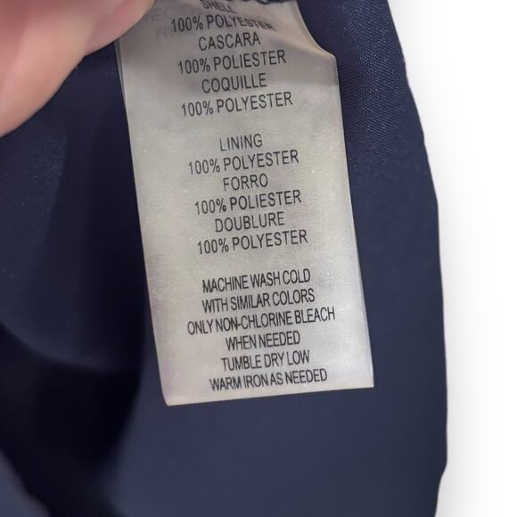 Vince Camuto Floral Chiffon Bell Sleeve Shift Dress Size 4 Notched V Neck - Picture 9 of 9